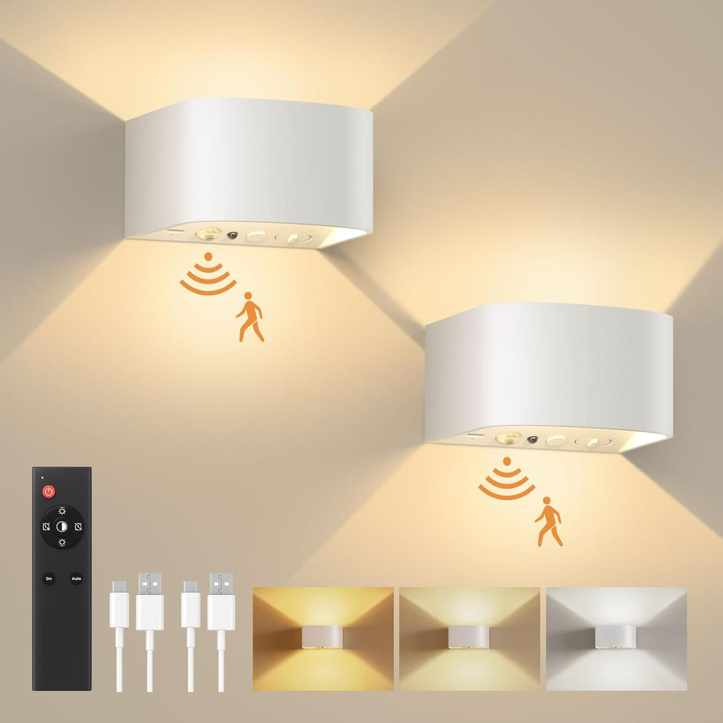 LED Sensor Wandlamp (2stuks)