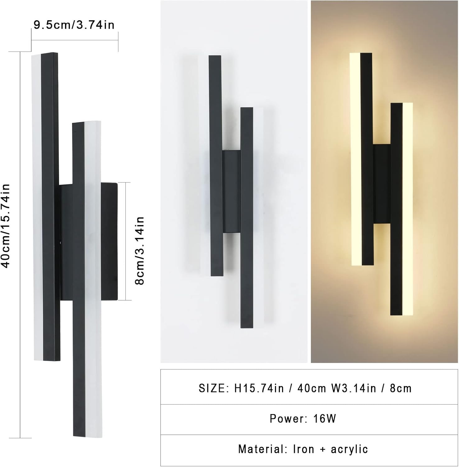 LinearGlow Wandlamp