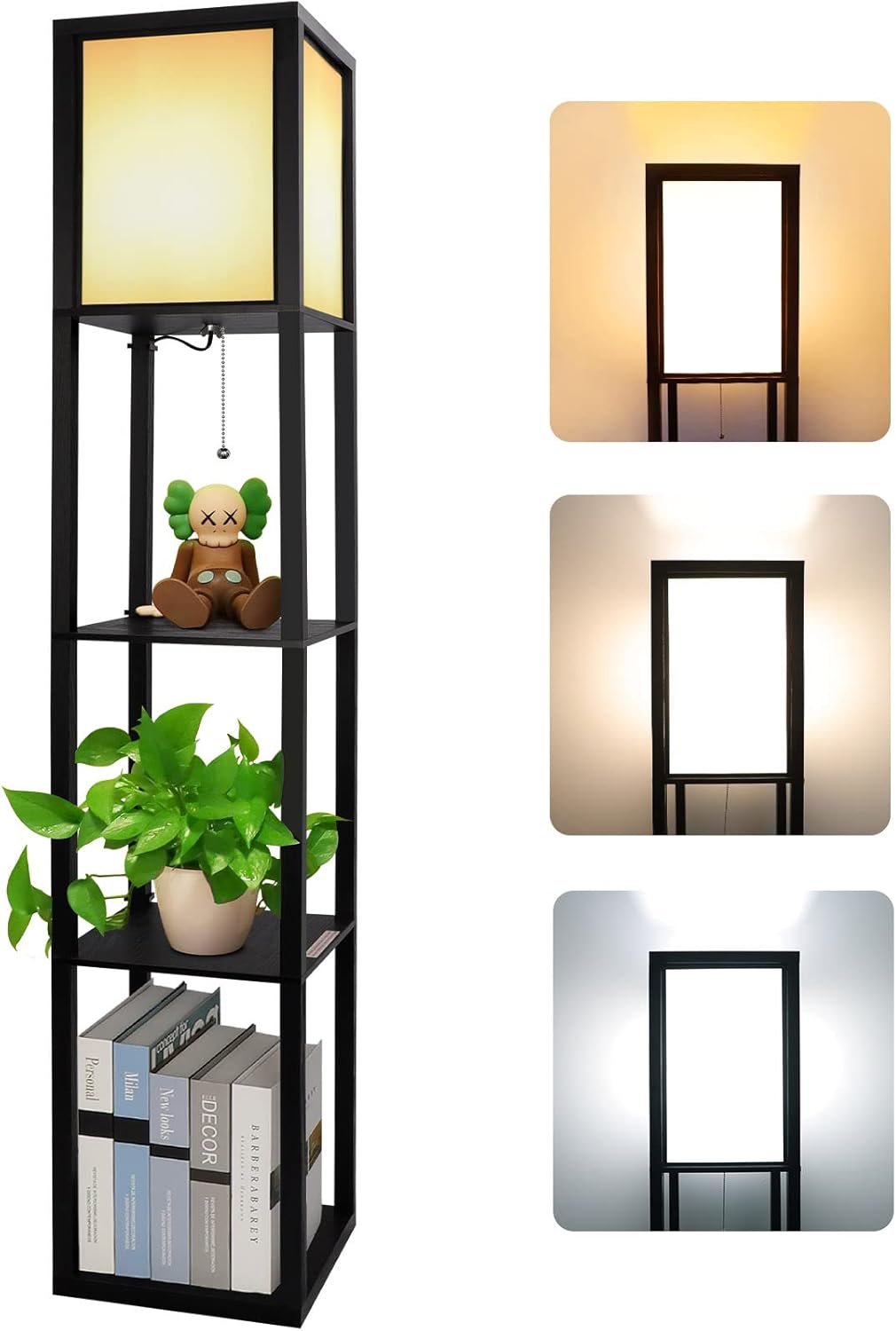 Luxe Vloerlamp met Opbergplanken