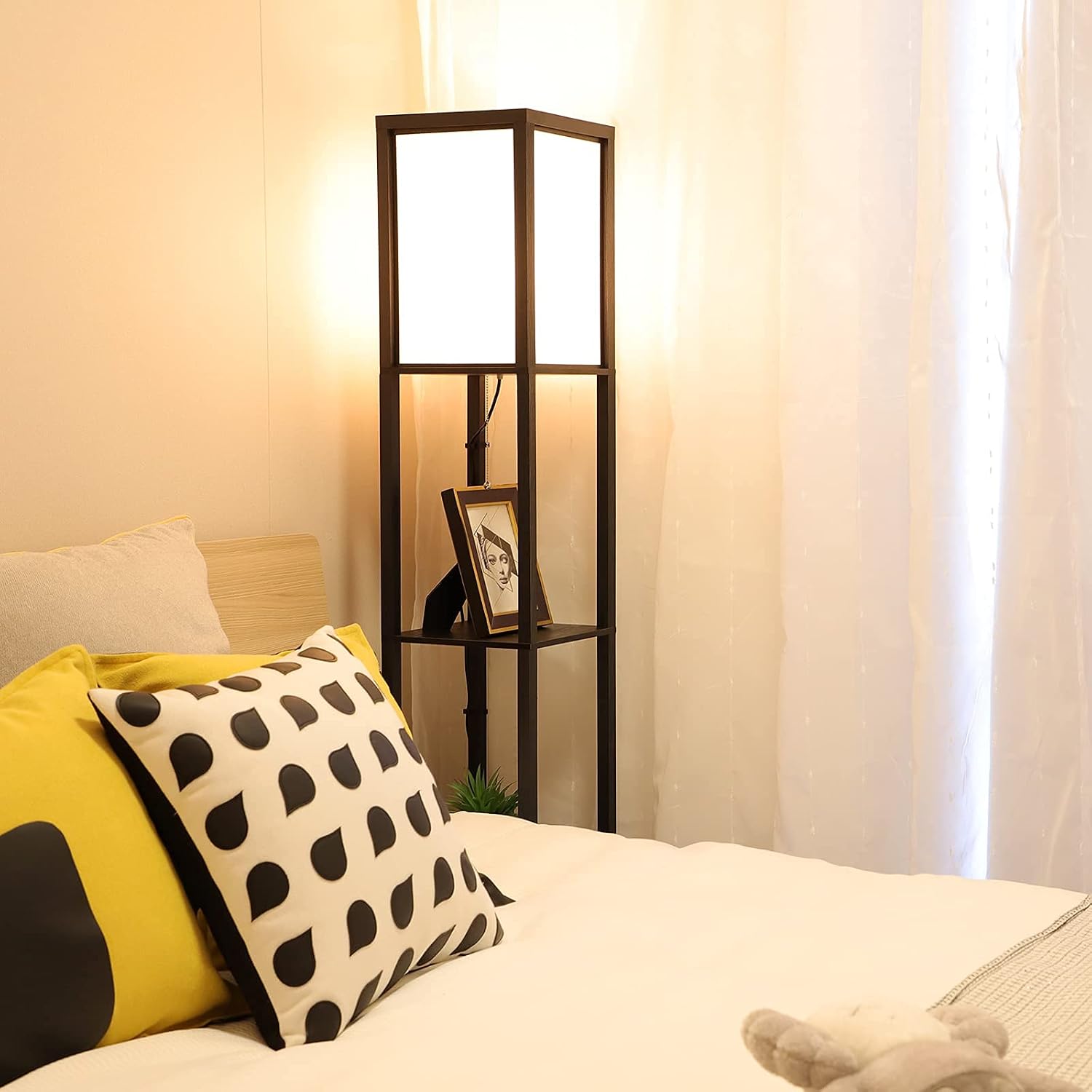 Luxe Vloerlamp met Opbergplanken