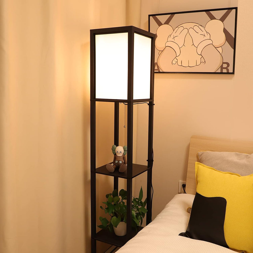 Luxe Vloerlamp met Opbergplanken