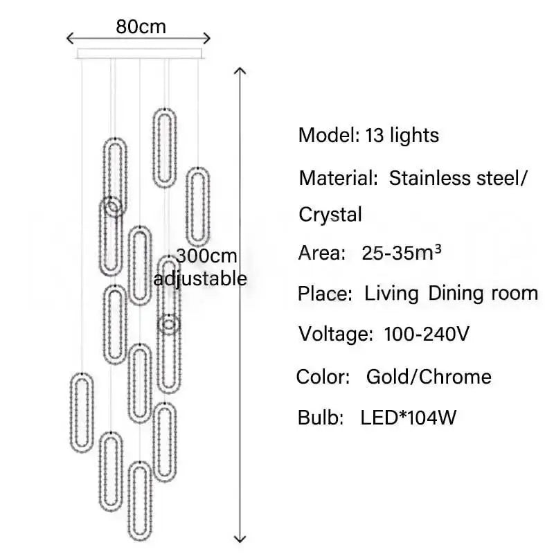 CrystalLoop Hanglamp