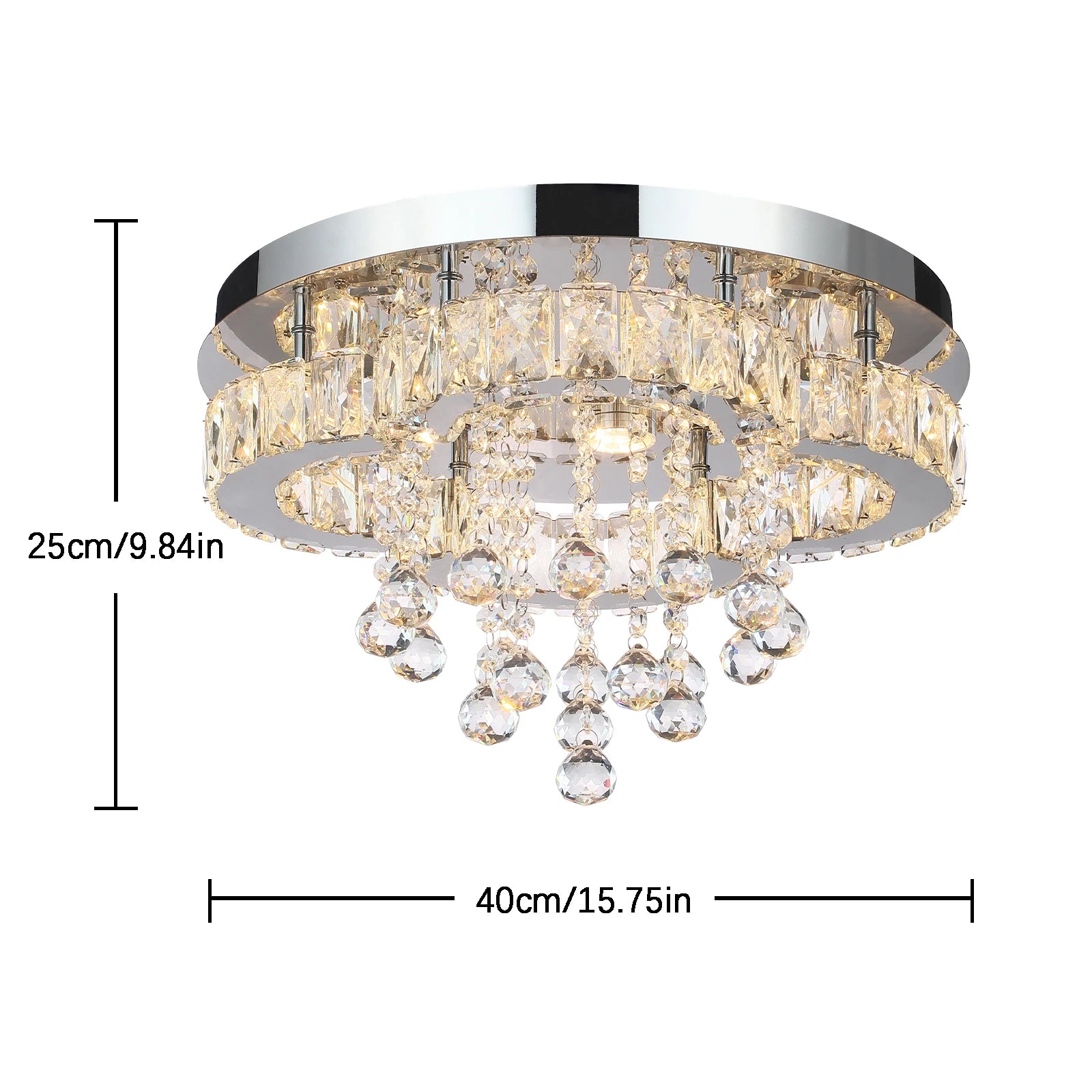 Luxe Kristallen Plafondlamp