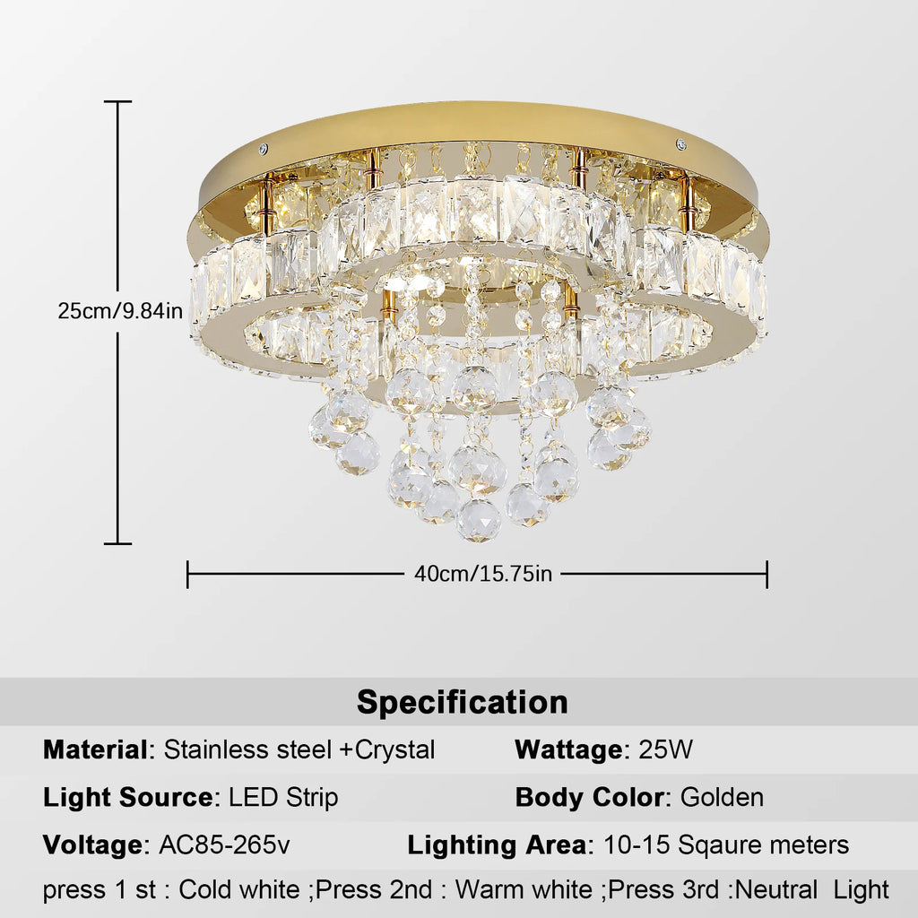 Luxe Kristallen Plafondlamp