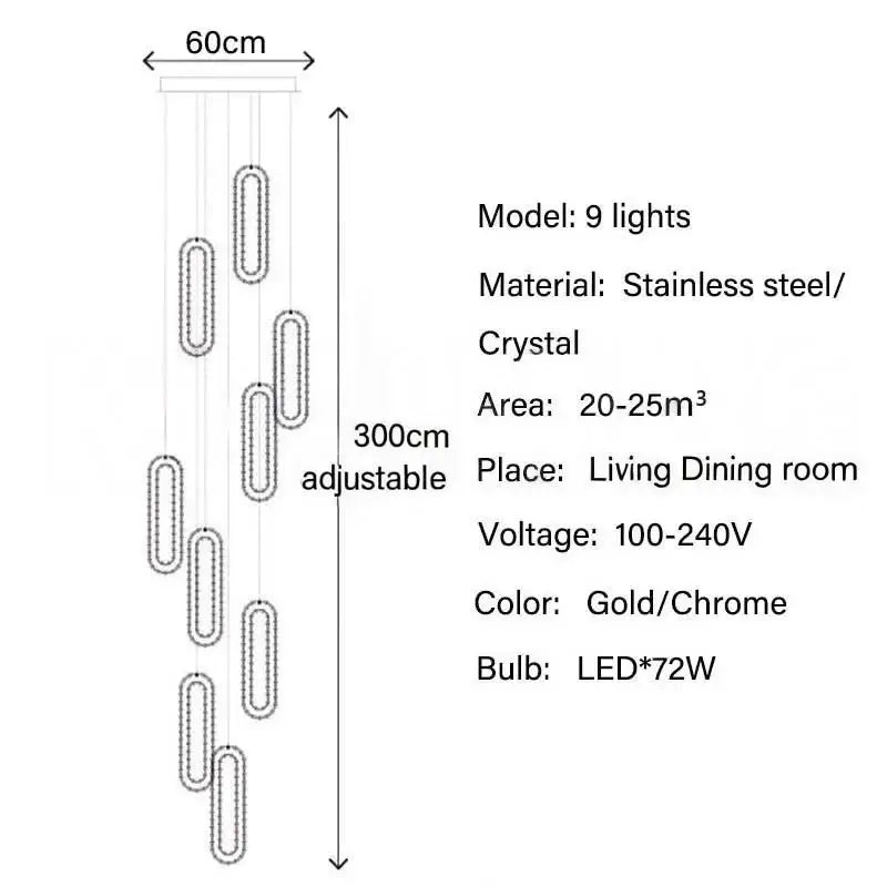 CrystalLoop Hanglamp