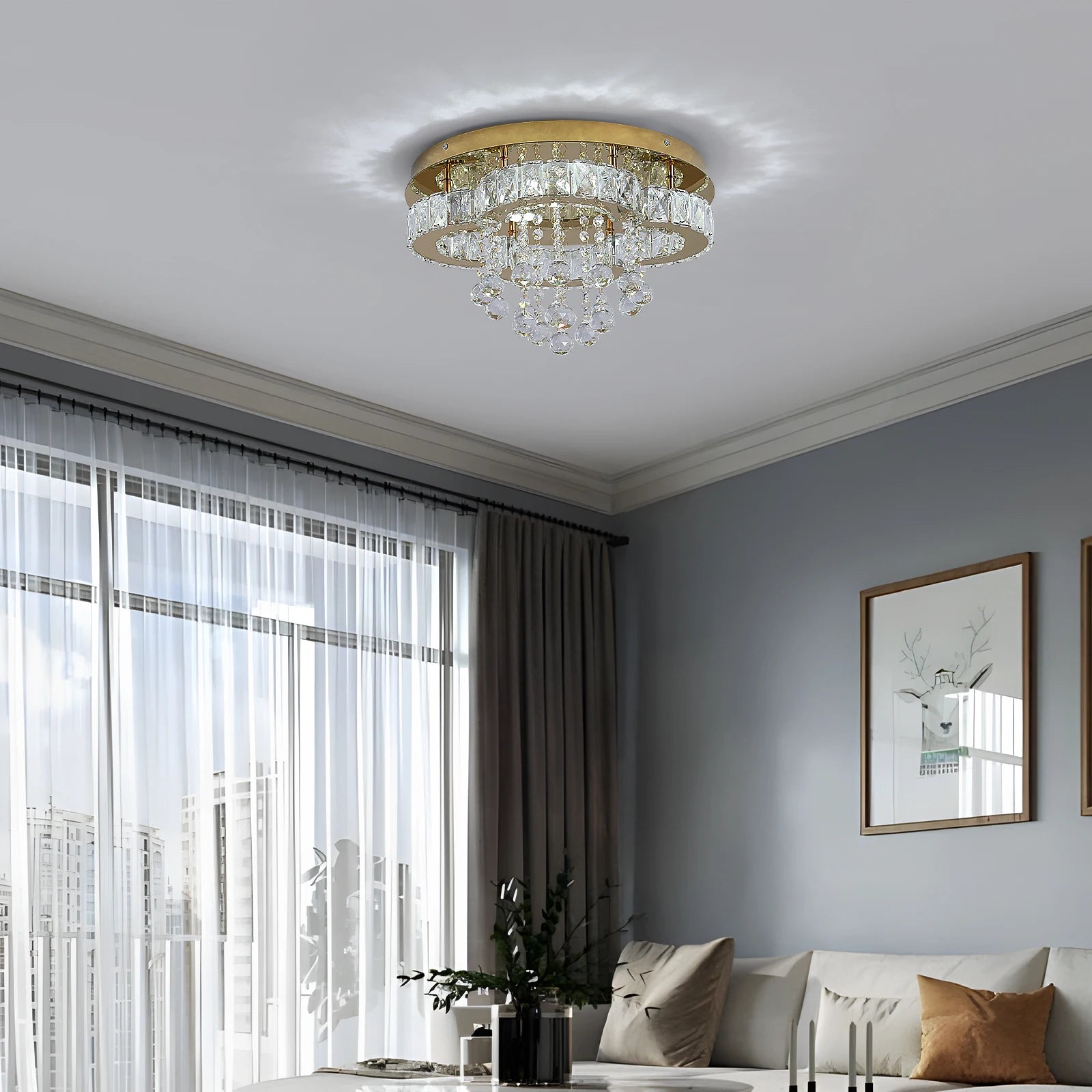 Luxe Kristallen Plafondlamp